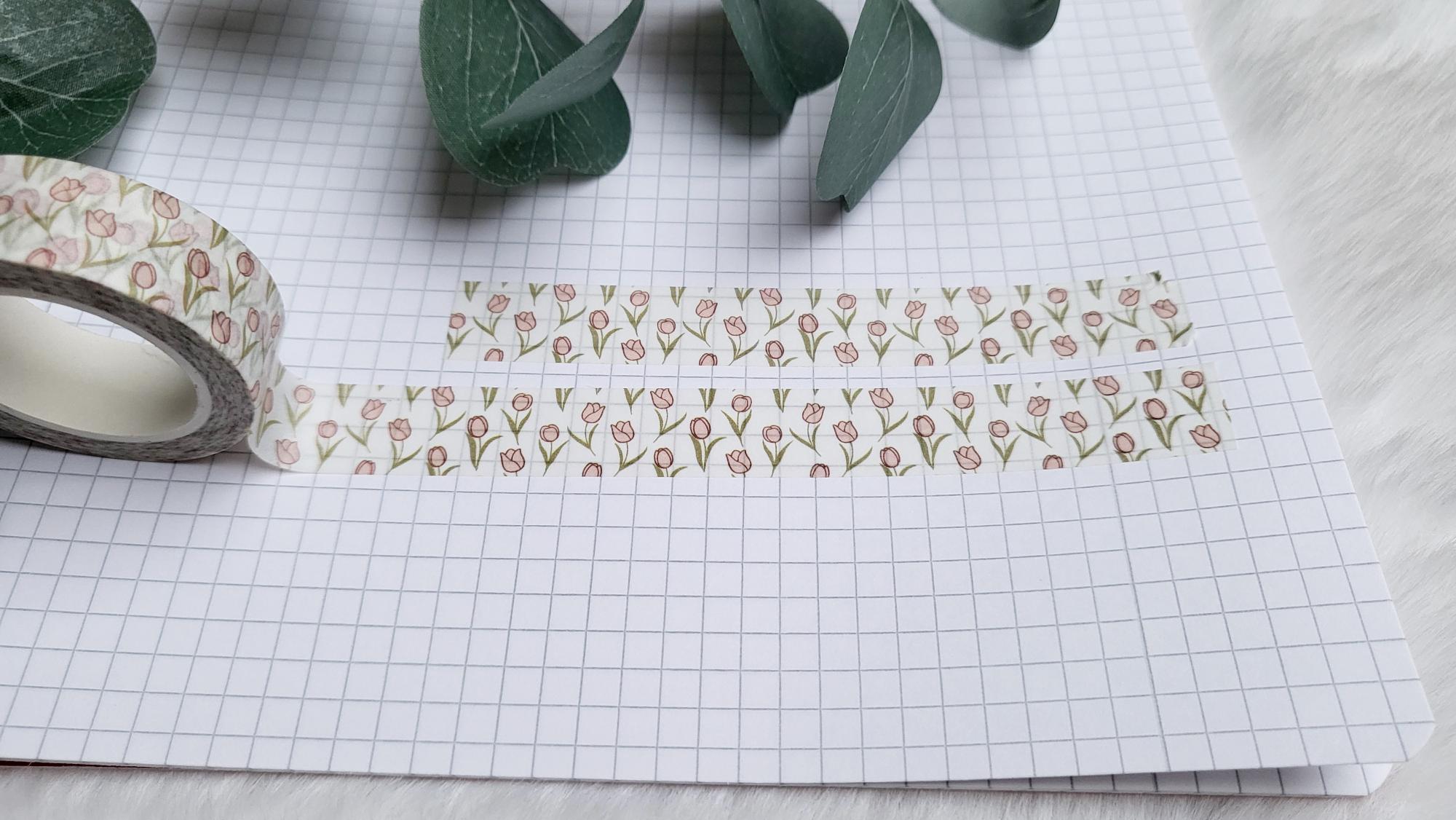 Washi Tape rosa Tulpen